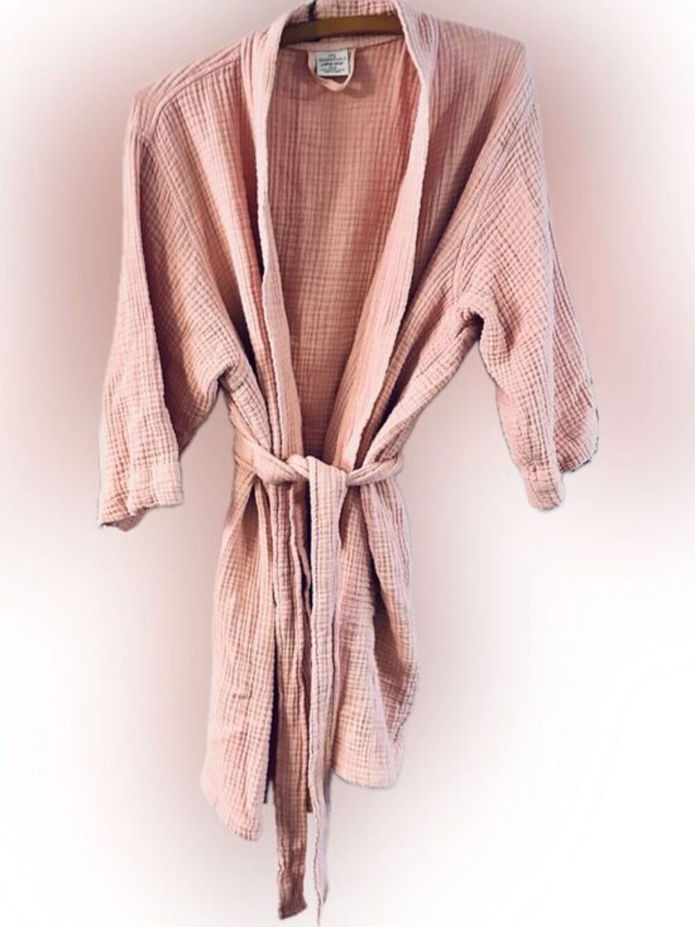 SPA Essentials by Sleep sense Sz XL Bathrobe Houserobe 100%  Organic Cotton